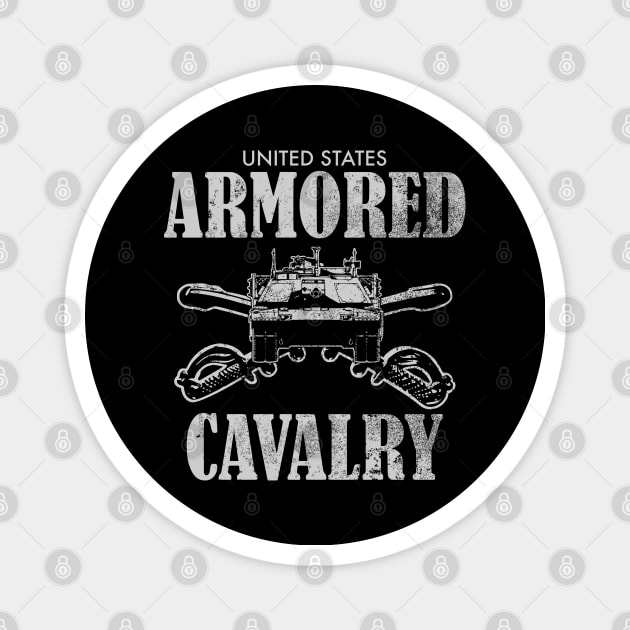 United States Armored Cavalry (distressed) Magnet by TCP